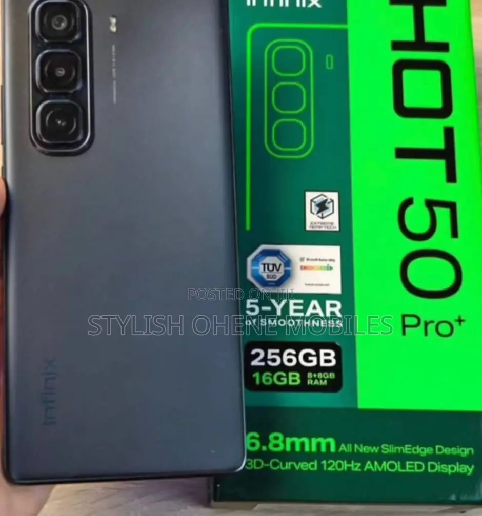 New Infinix Hot 50 Pro+ 4G 256 GB Black