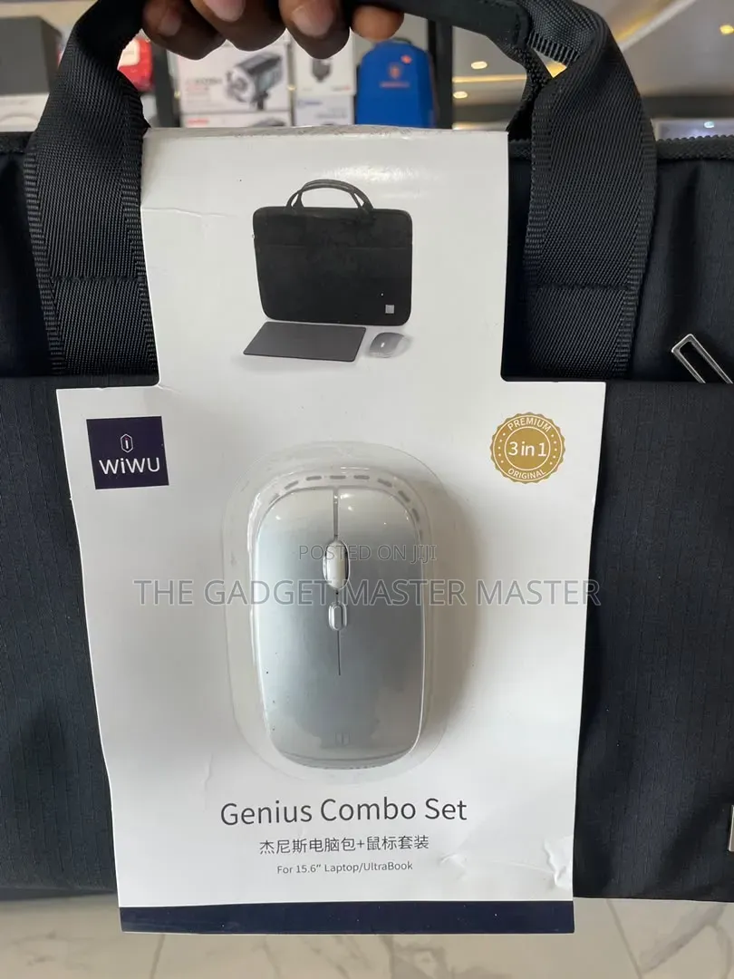 Wiwu Genius Laptop Bag With Mouse Combo