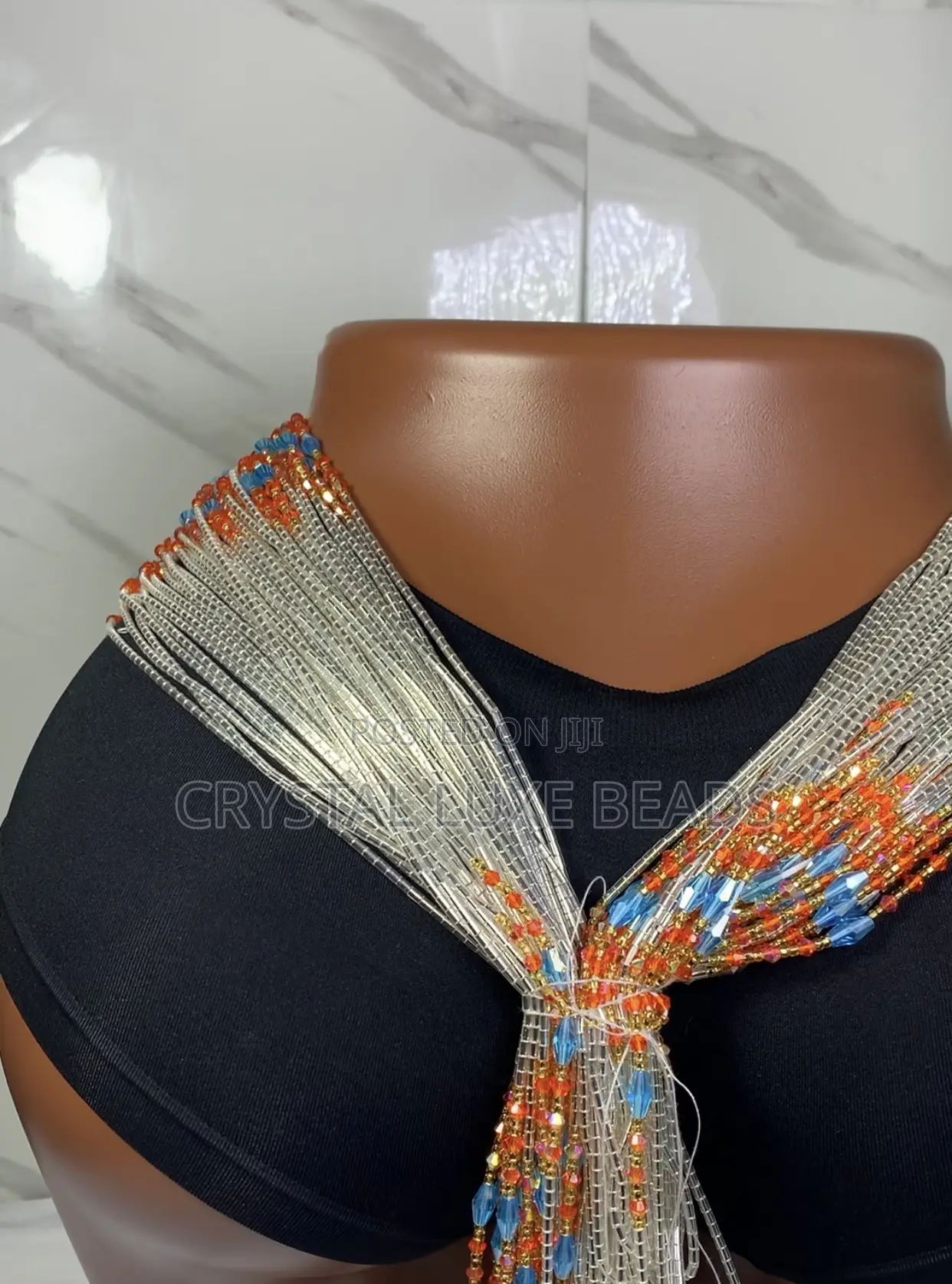 Sisi Tia Waist Beads in Sliver