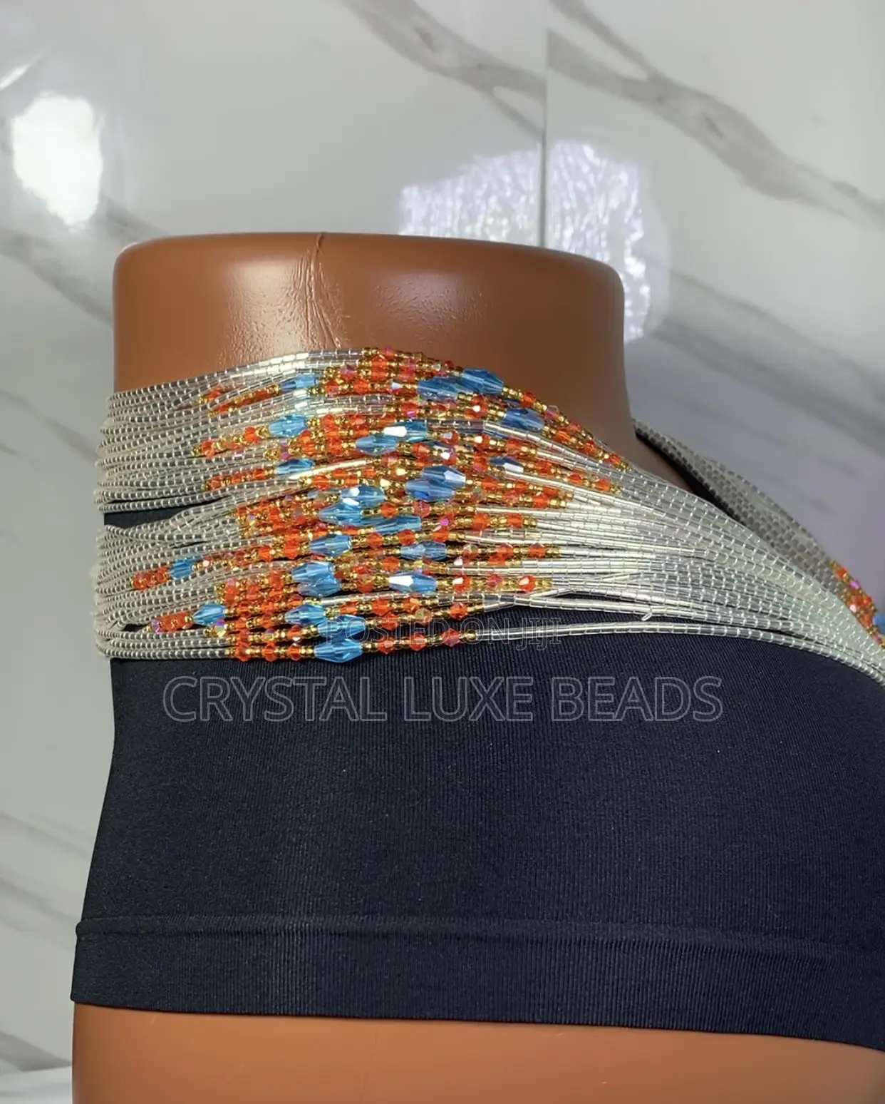 Sisi Tia Waist Beads in Sliver