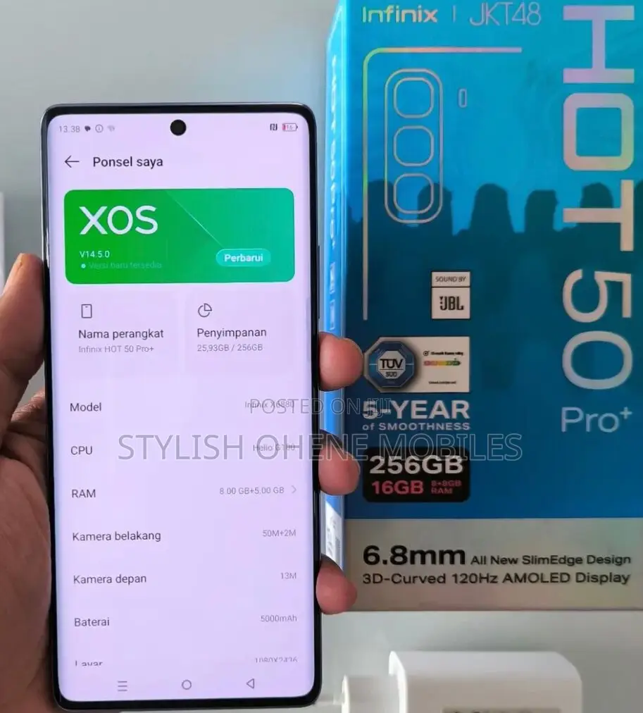 New Infinix Hot 50 Pro+ 4G 256 GB Purple