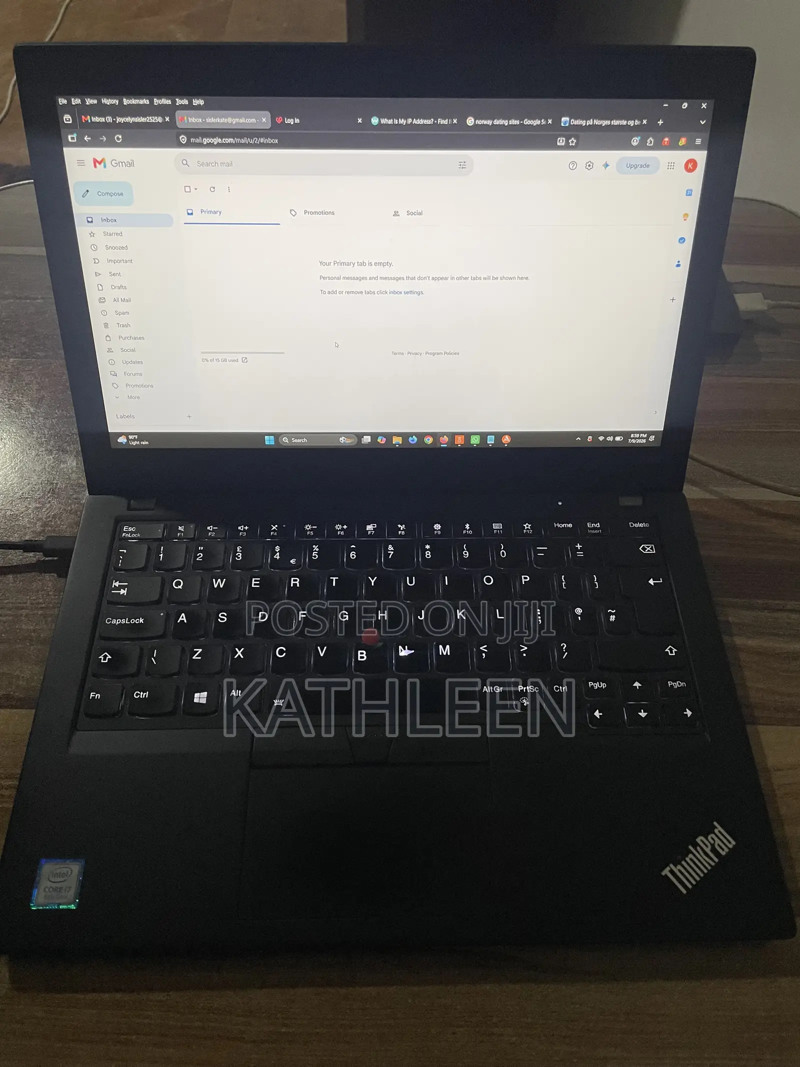 Laptop Lenovo ThinkPad X280 8GB Intel Core i7 SSD 256GB