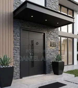 Pivot Security Doors. Aluminum Composite