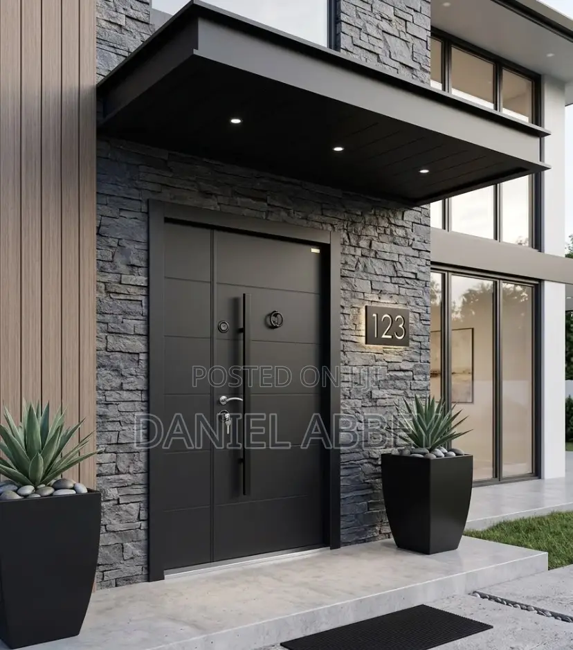 Pivot Security Doors. Aluminum Composite