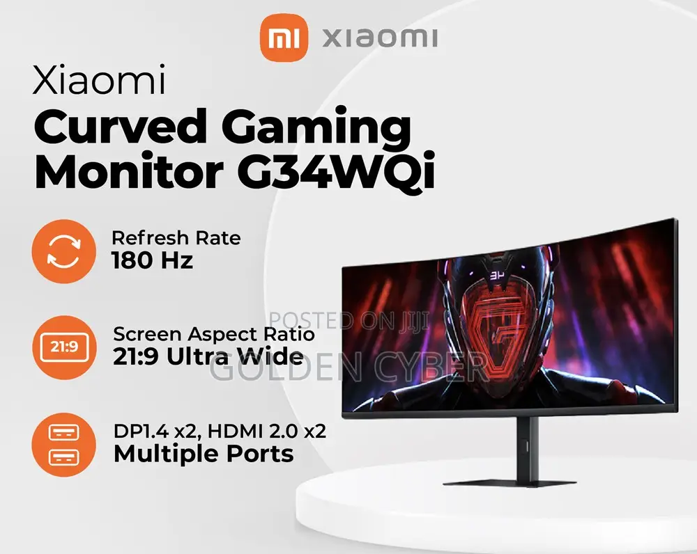 Xiaomi G34WQi Ultrawide Gaming Monitor 34 Inch - WQHD 180Hz