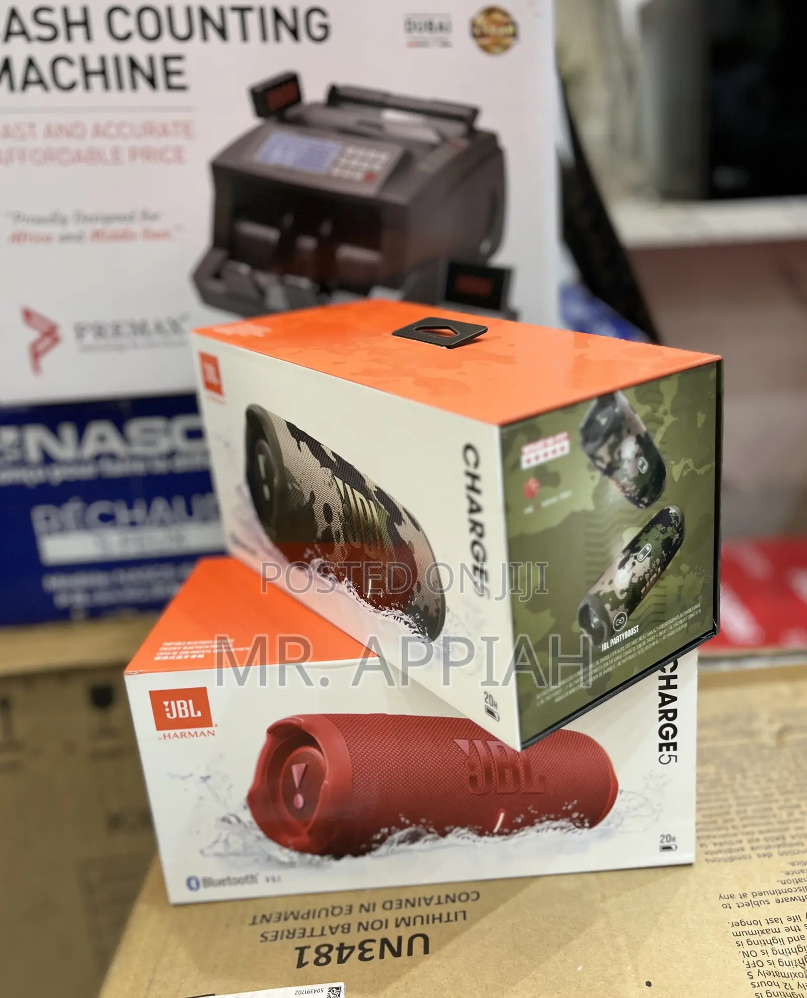 Order Authentic JBL Charge 5 Waterproof Bluetooth Speaker(Red) 