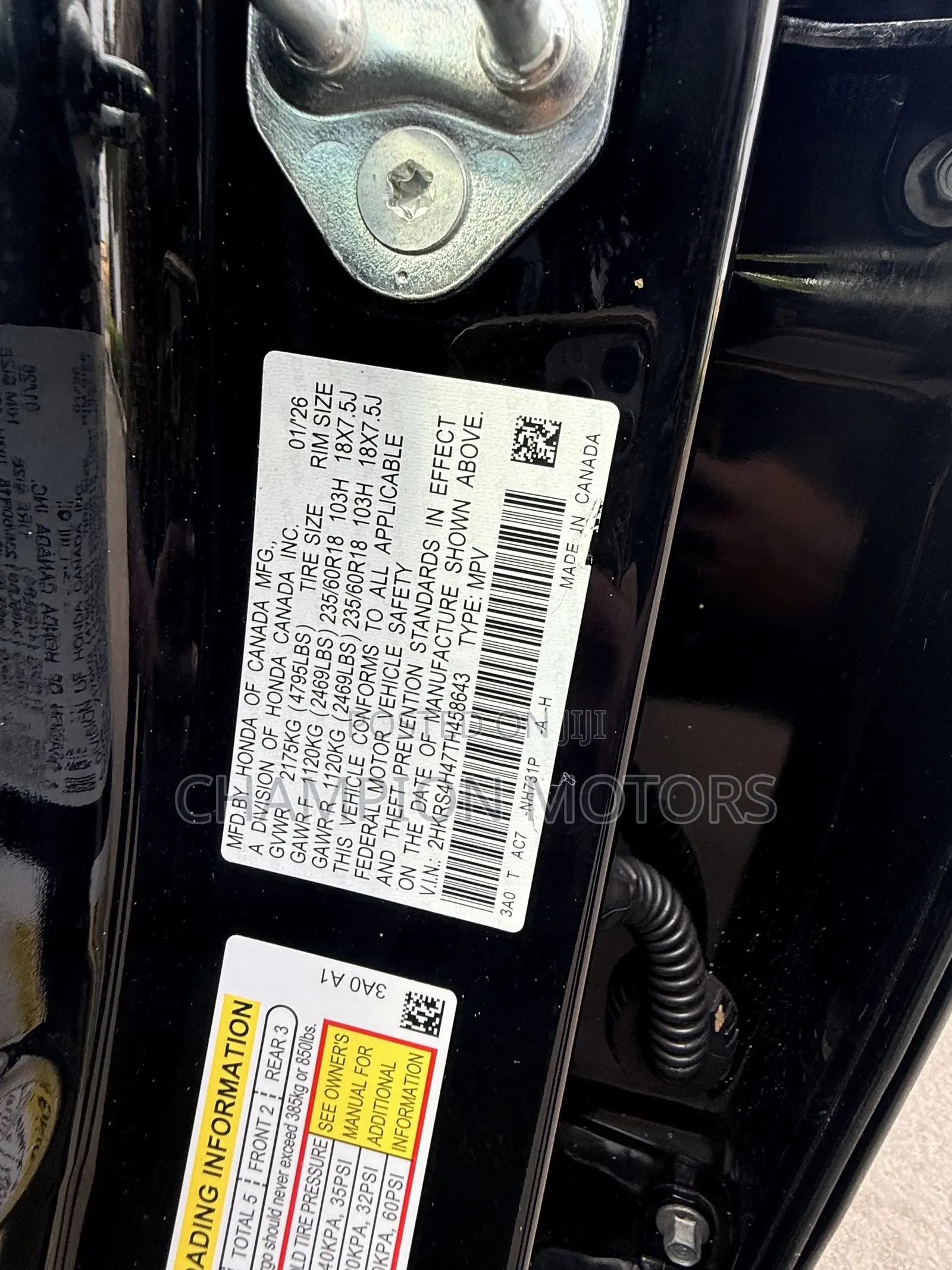 Honda CR-V 2026 Black