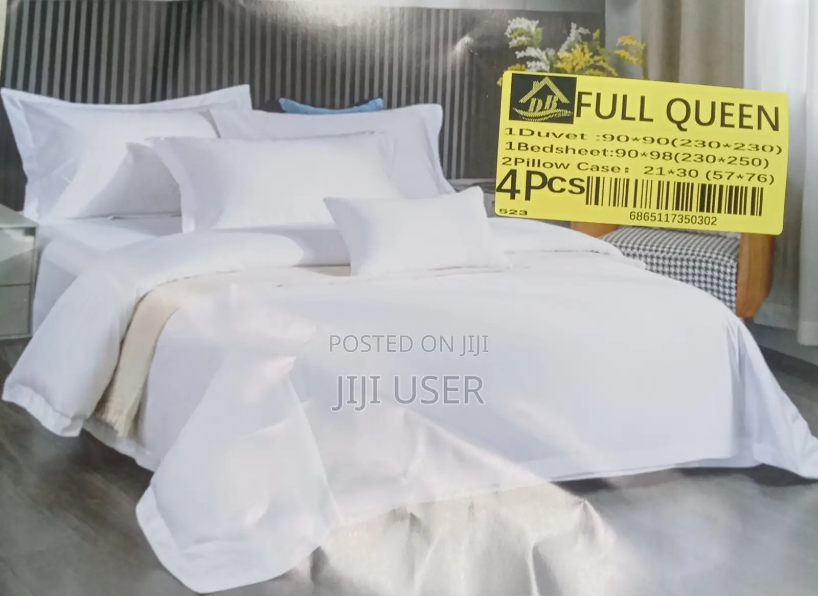 Duvet Set, 4pcs Set - White