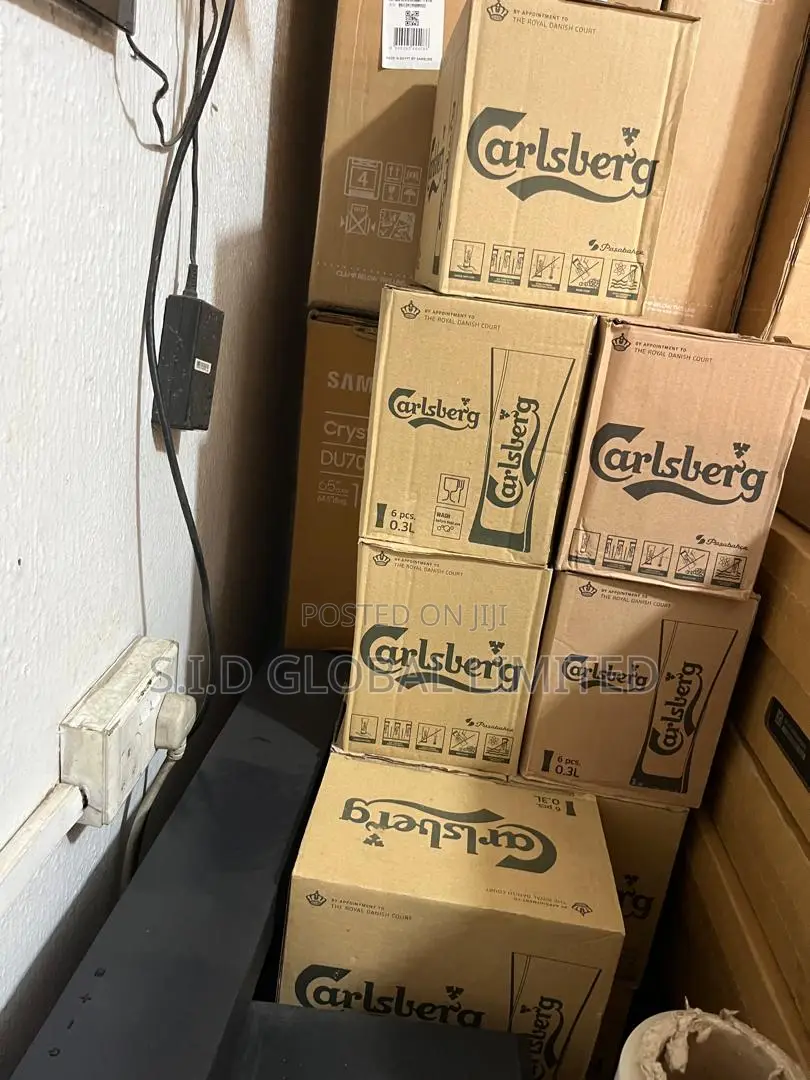 The Royal Danish Court 6pcs Carlsberg Glass 0.3L