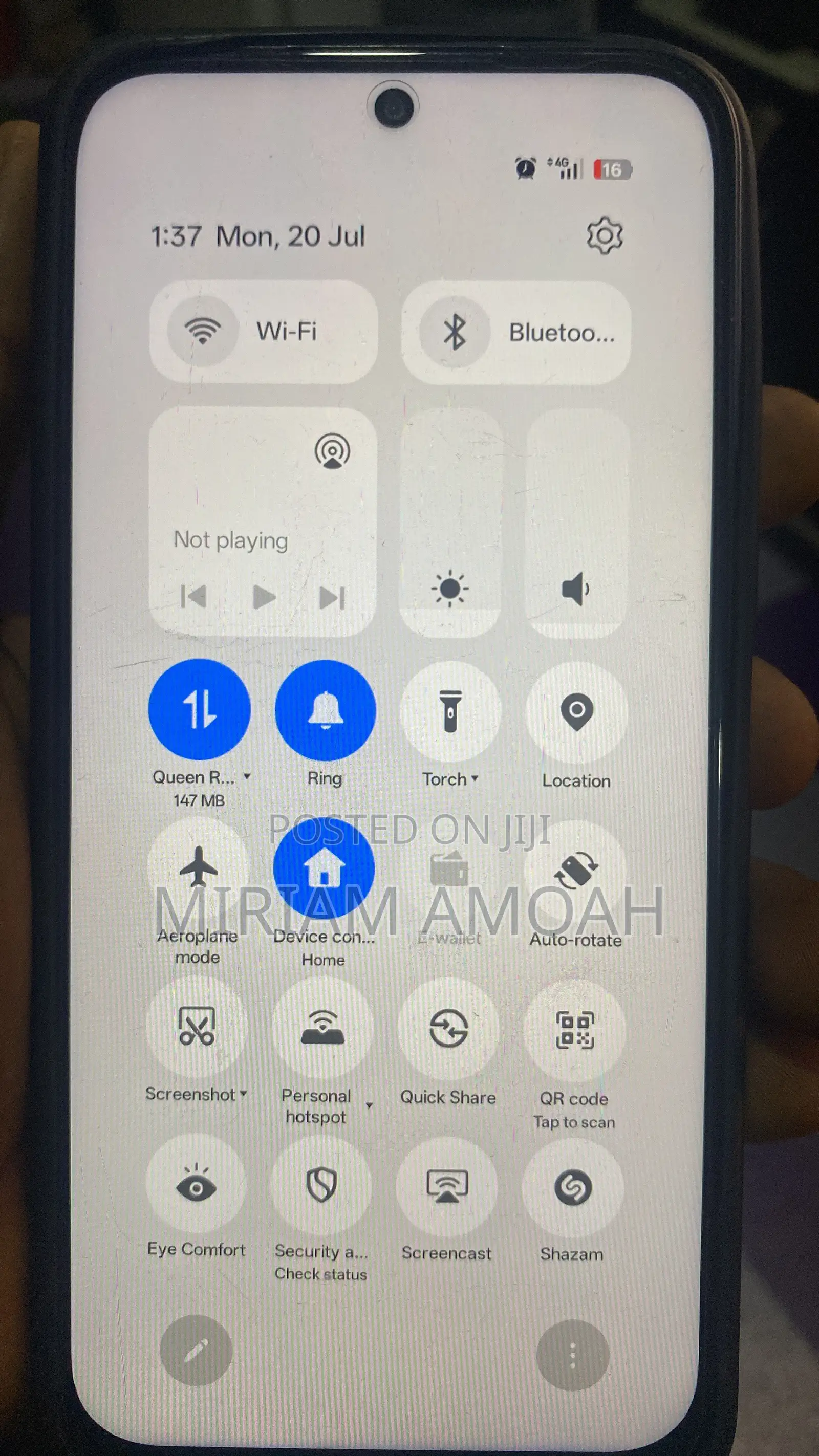 New Oppo A6 128 GB Blue