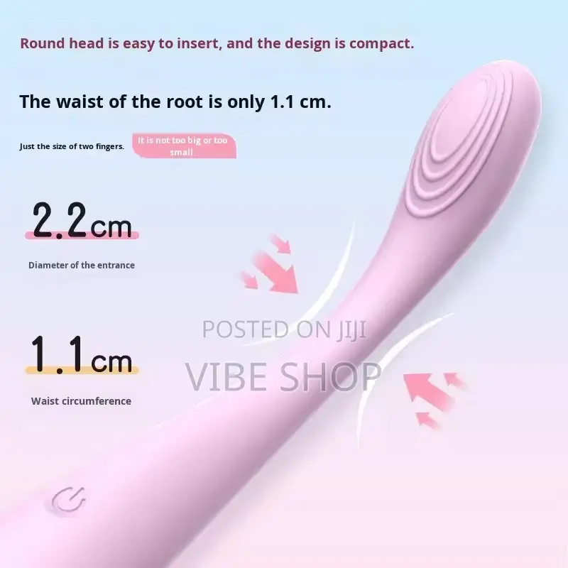 Slim Vibrator Wand – 12 Modes | Smart Thermostat | Ultra-Slim