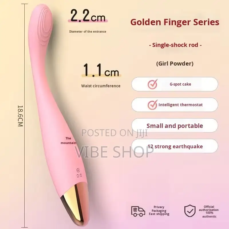 Slim Vibrator Wand – 12 Modes | Smart Thermostat | Ultra-Slim