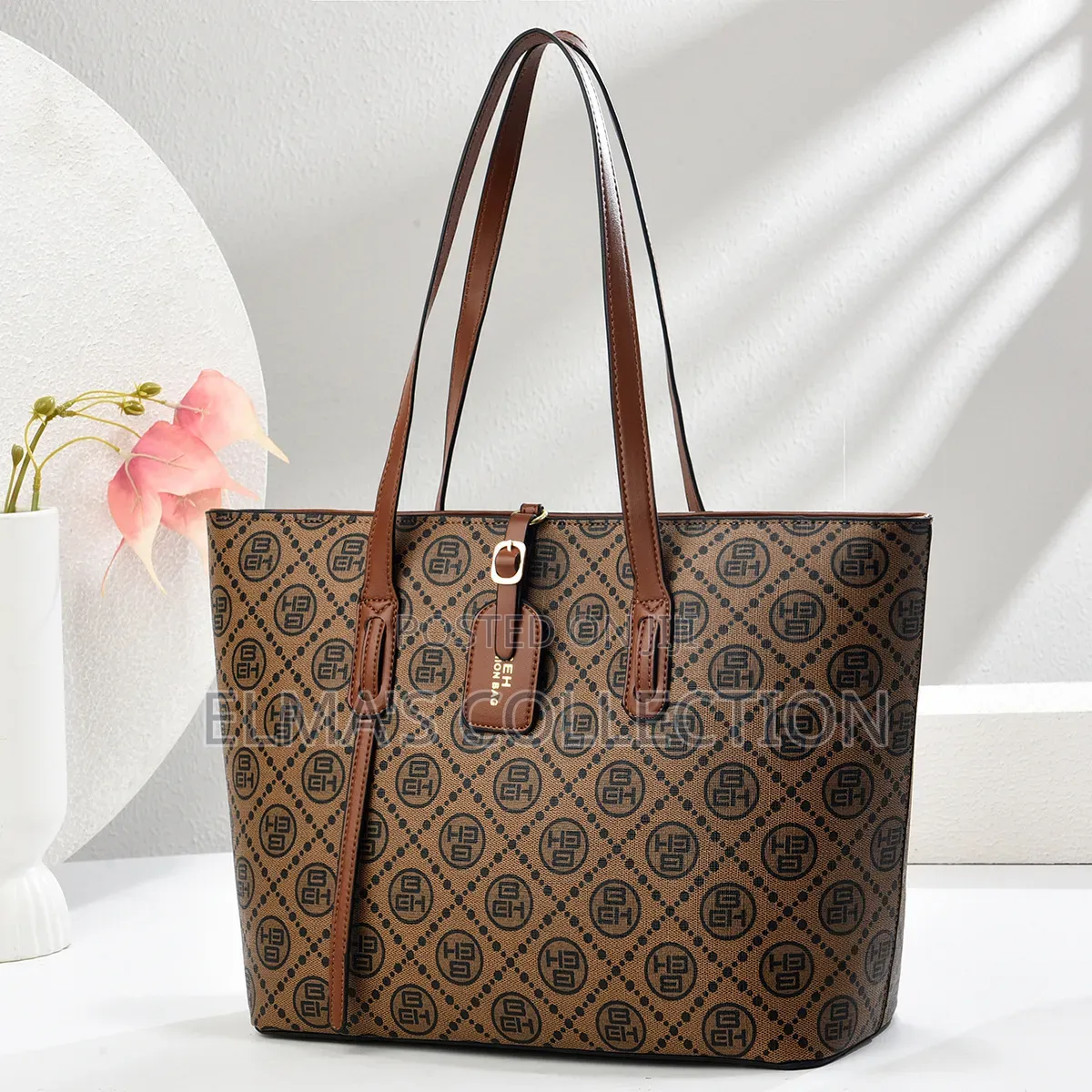 Elegant Brown Leather Tote Bags