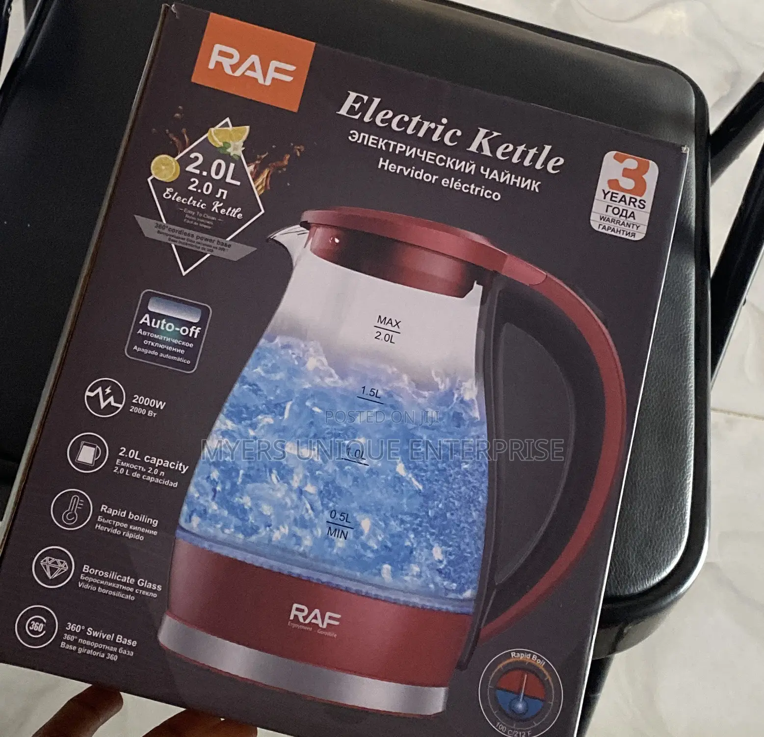 Stylish Glass Electric Kettle-2000w