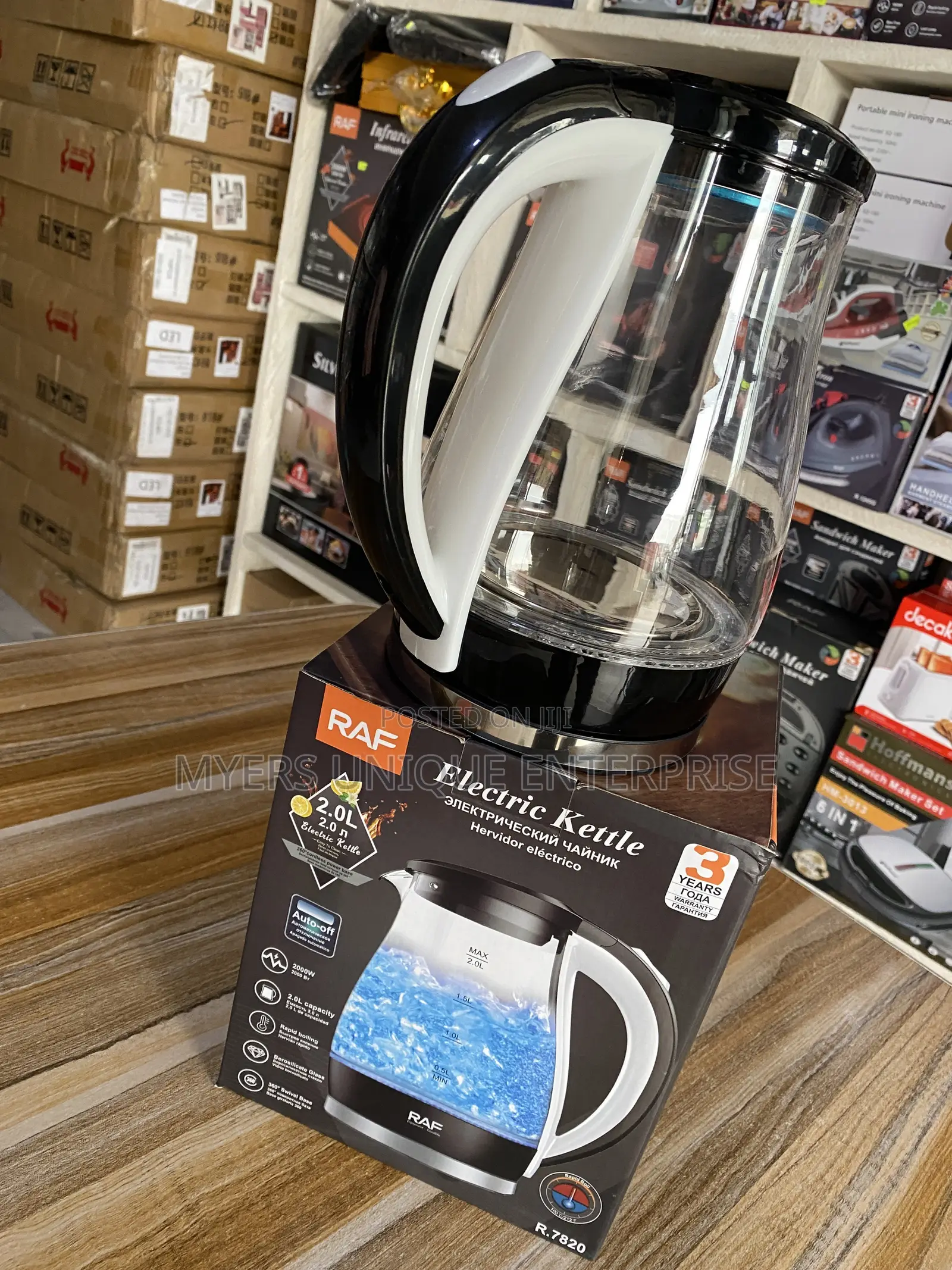 Rapid Boiling Electric Kettle-Raf(glass)