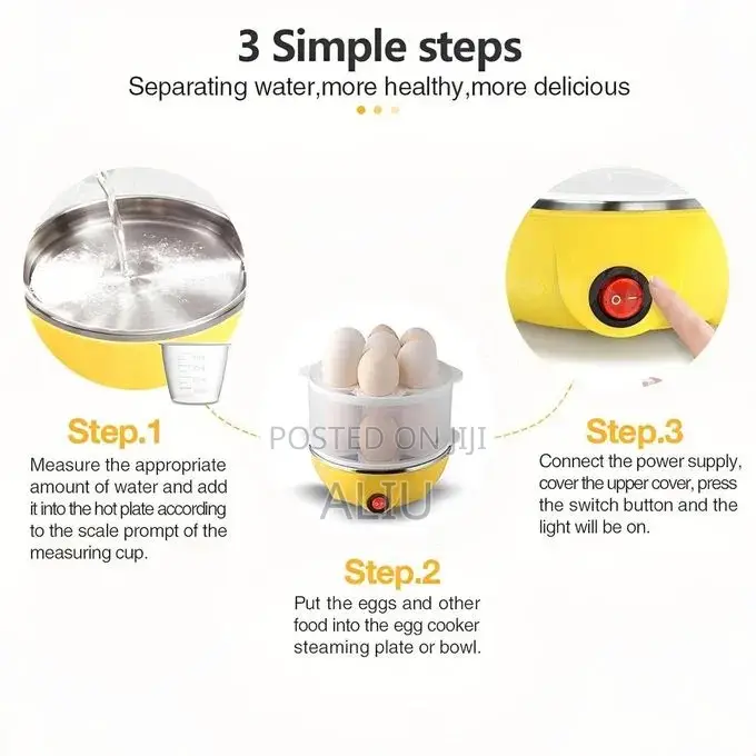 Double-Layer Electric Egg Boiler