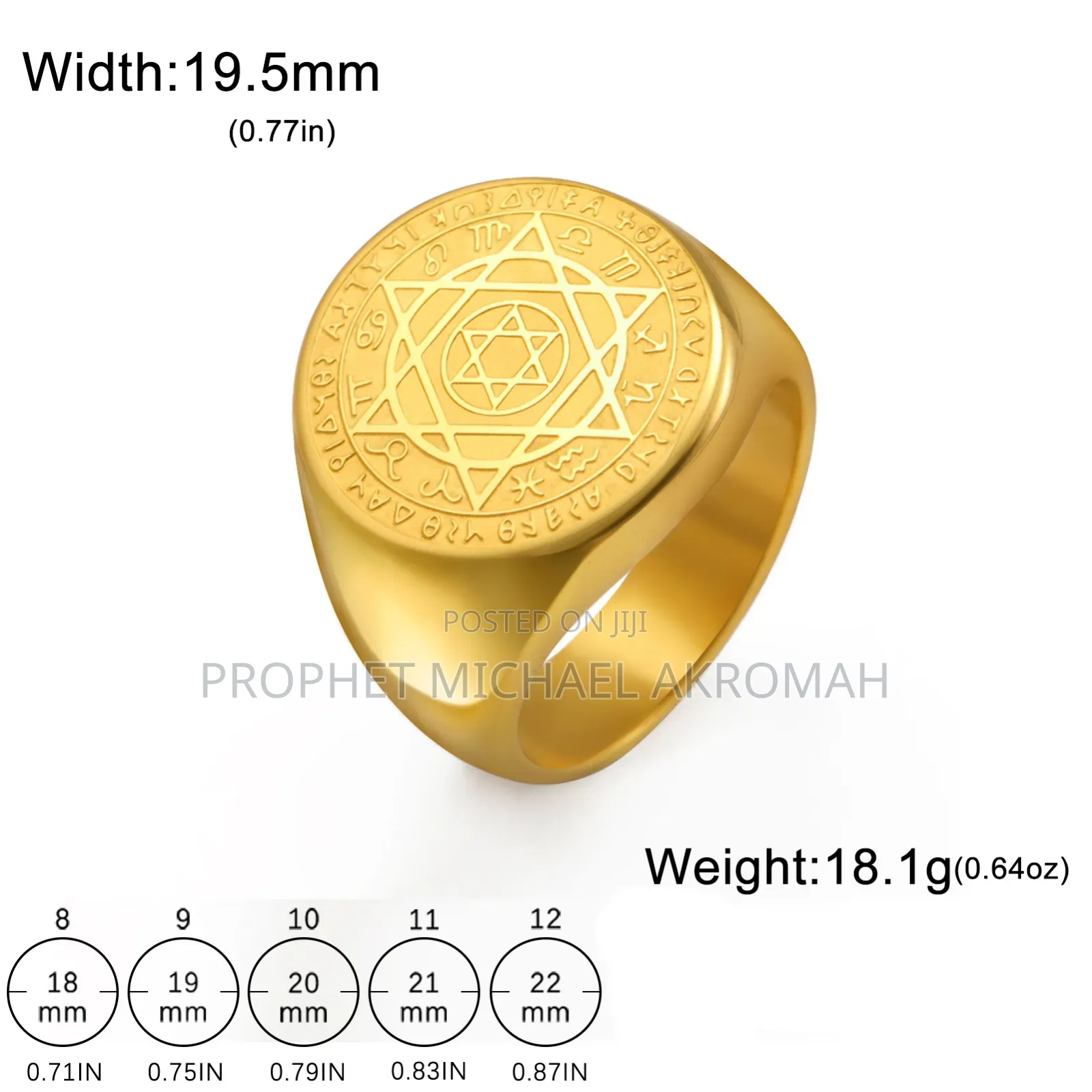 Ancient Seal of Solomon Ring