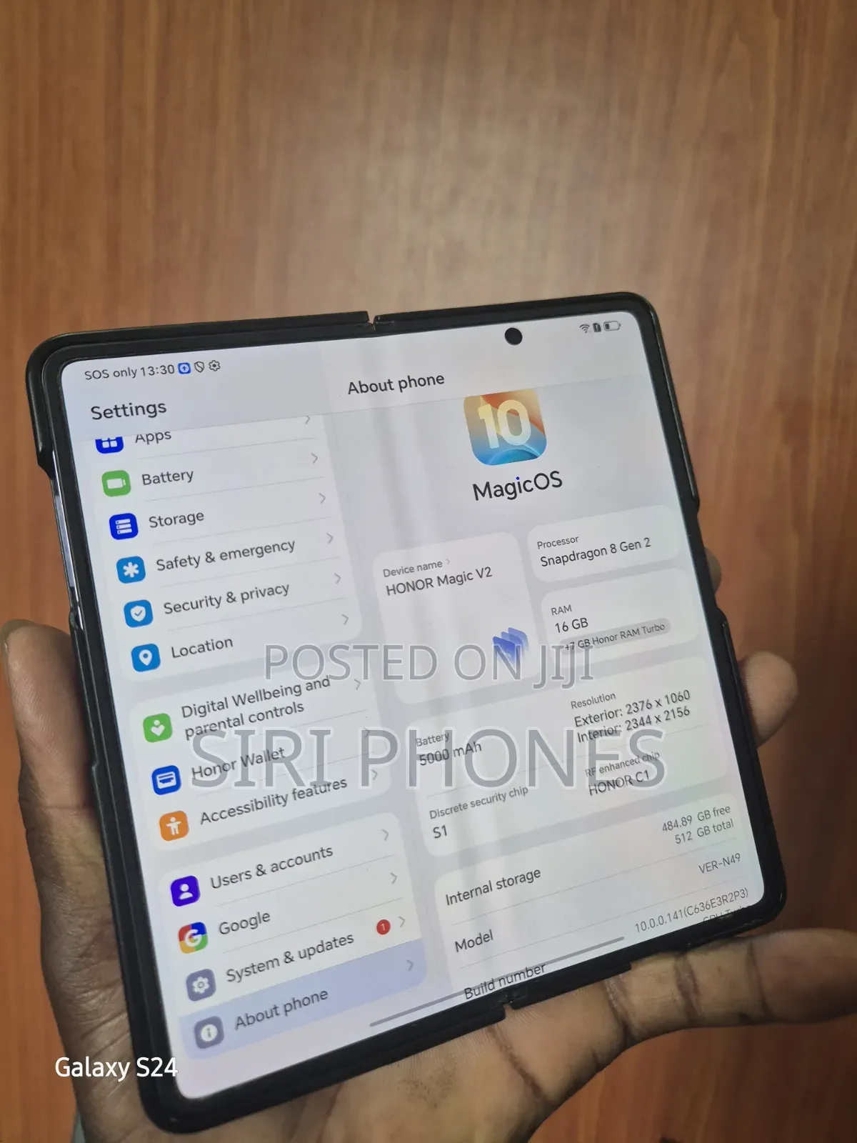 New Honor Magic V2 512 GB Black
