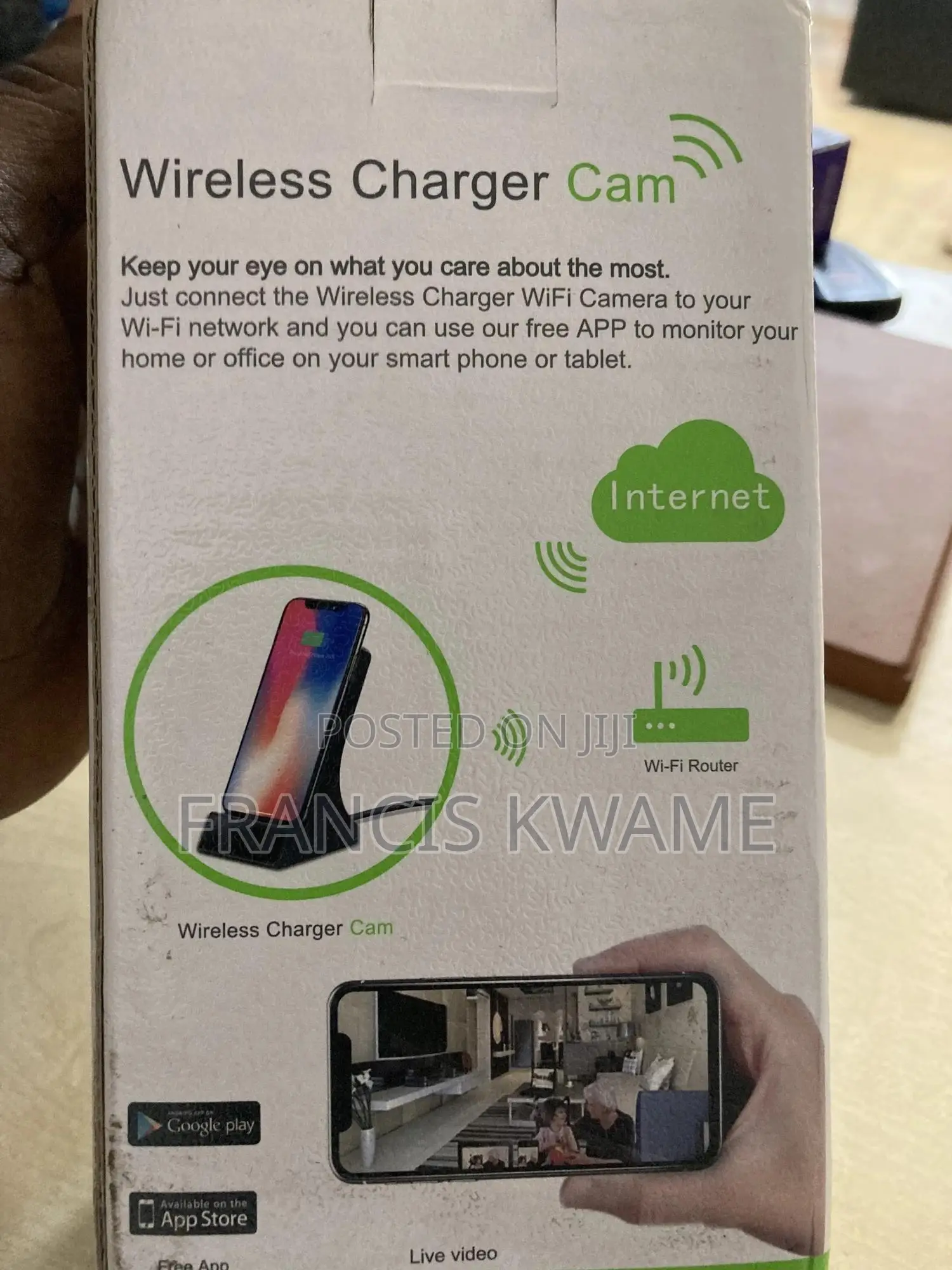 Hidden Wireless Charger Camera