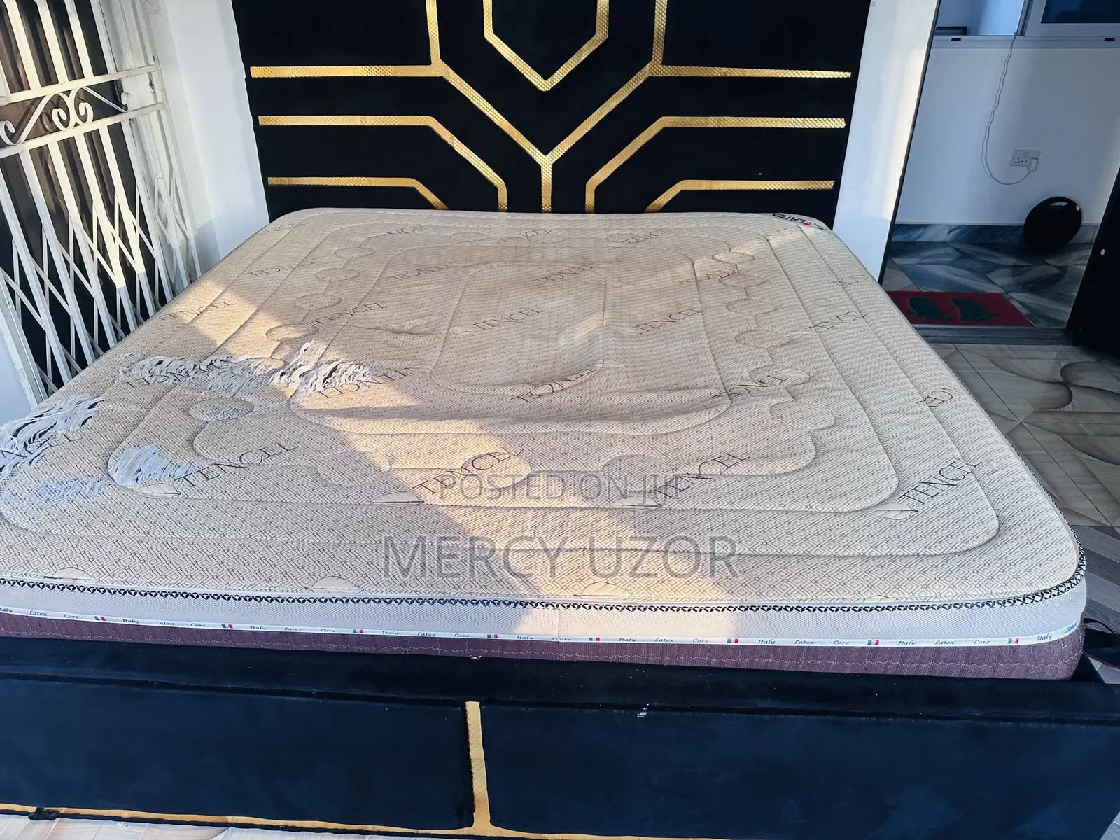 King Size Italian Made Bed and Frame