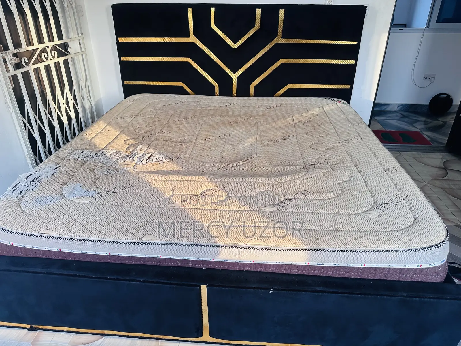 King Size Italian Made Bed and Frame