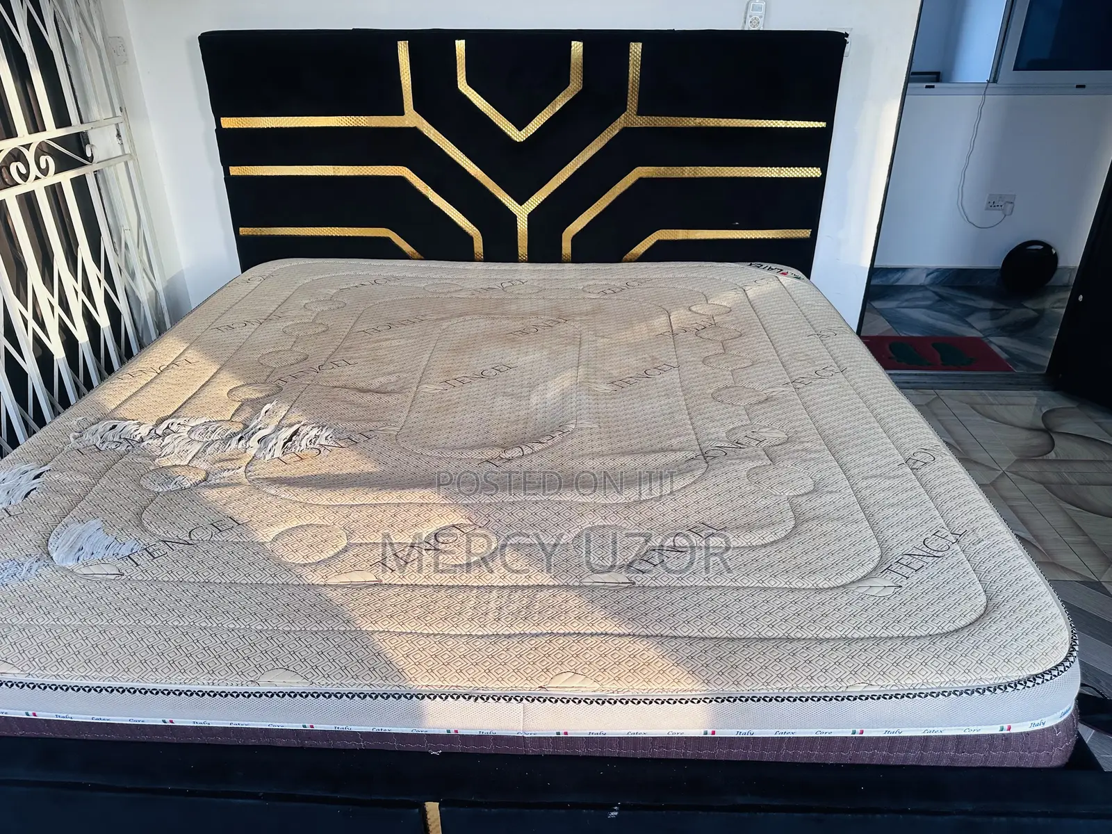 King Size Italian Made Bed and Frame
