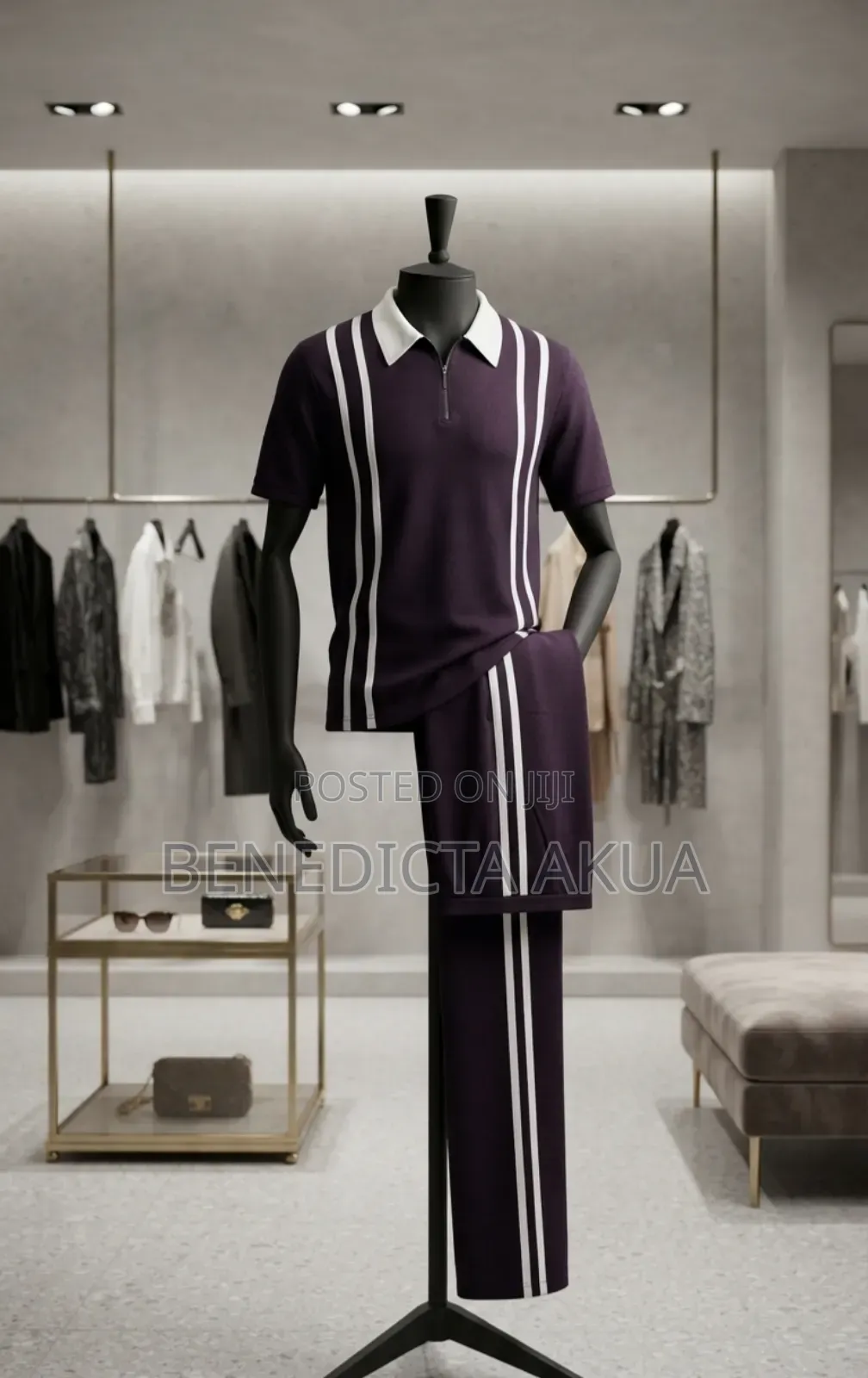 Men's Two Piece Black and White
