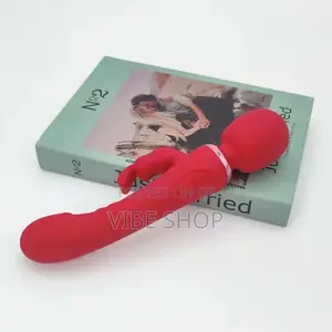 3-in-1 Rabbit Vibrator Wand – Clitoral + G‐Spot + Wand Massage