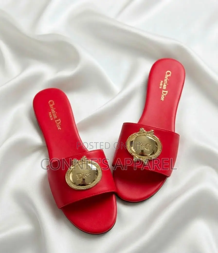 Christian Dior High Grade Ladies Flat Slippers