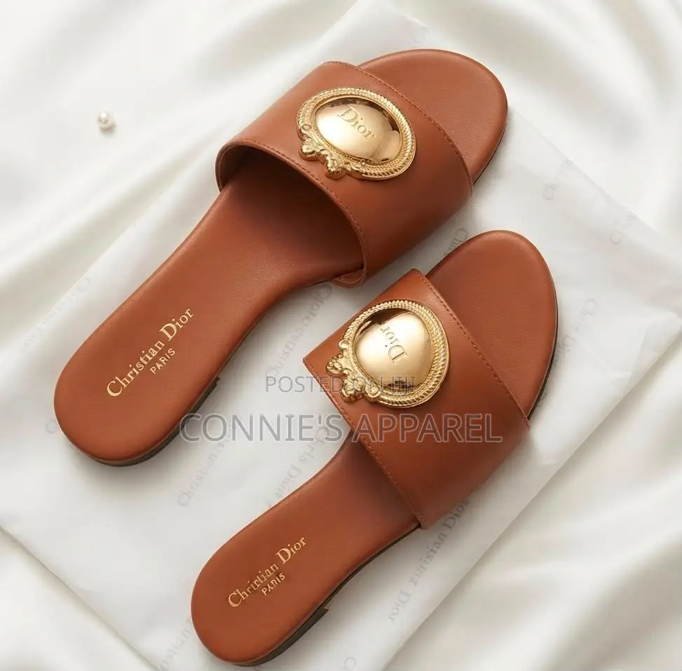 Christian Dior High Grade Ladies Flat Slippers