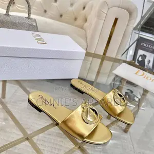 Christian Dior High Grade Ladies Flat Slippers