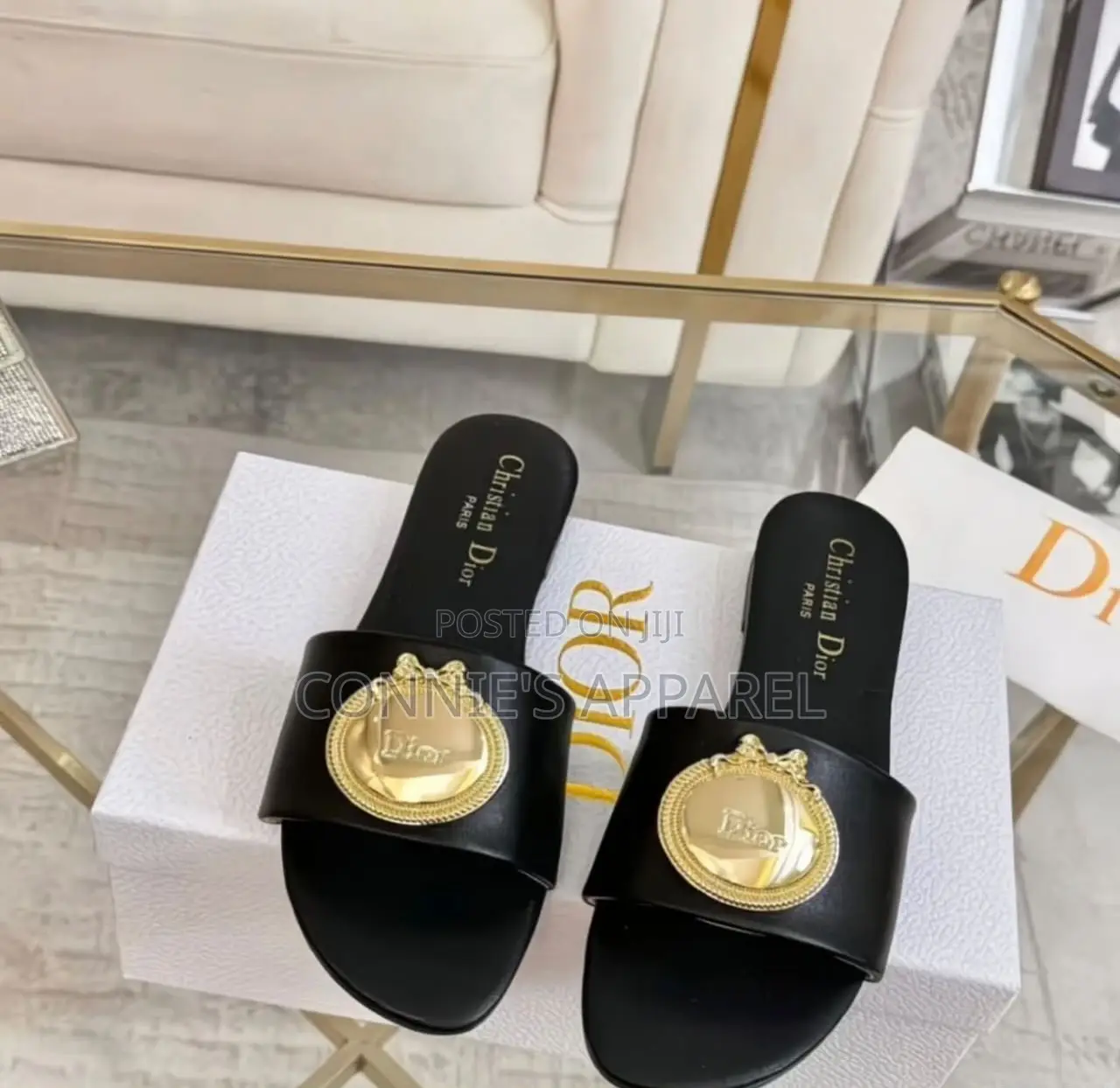 Christian Dior High Grade Ladies Flat Slippers