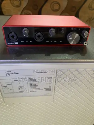 Focusrite Scarlett 4i4 and M Audio BX5a