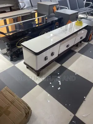 Black and Gold TV Stand