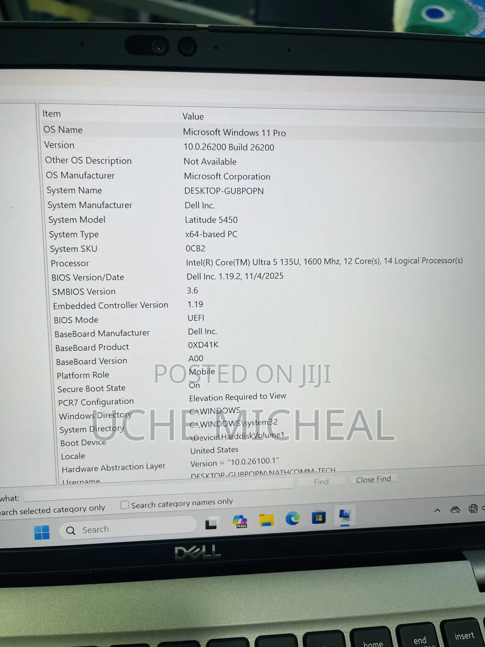 Laptop Dell Latitude 5450 32GB Intel Core Ultra 5 SSD 256GB