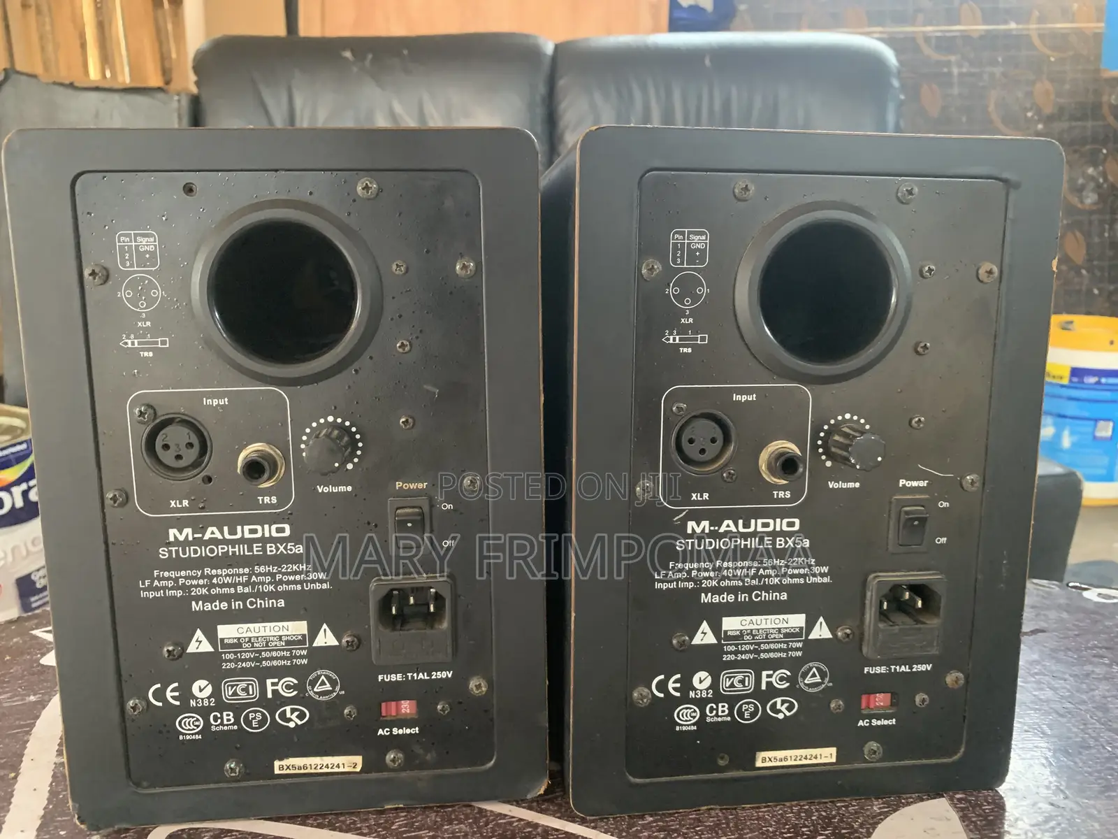Focusrite Scarlett 4i4 and M Audio BX5a