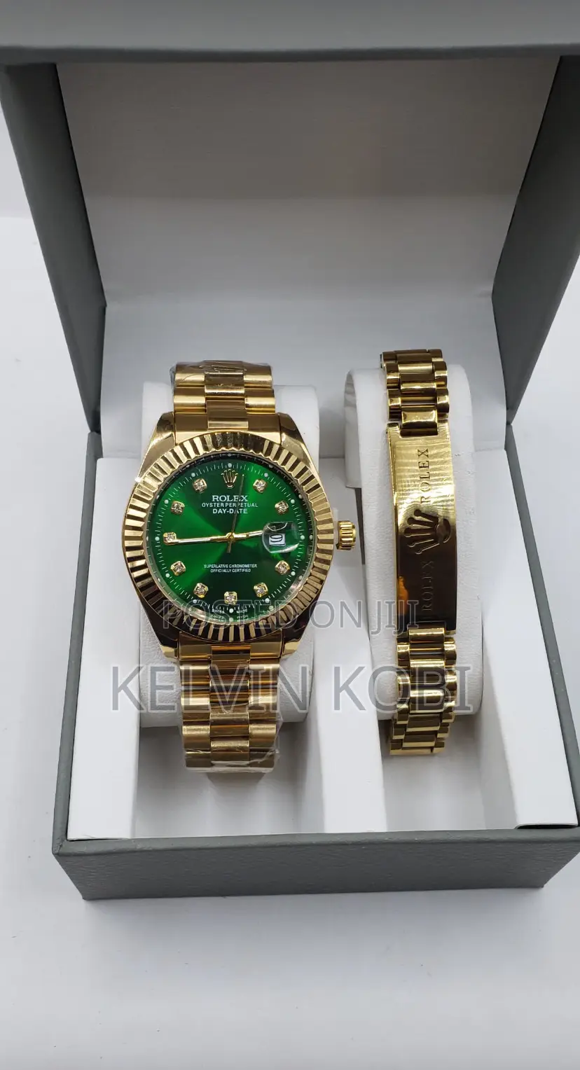 Rolex Style Stainless Steel Men’s Watch – Brand New