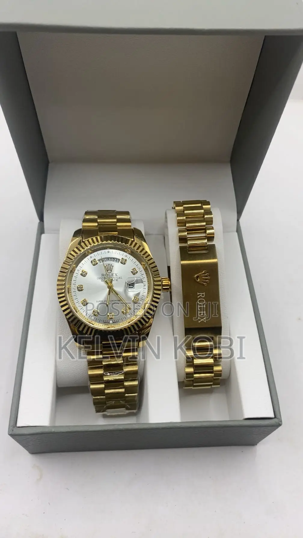 Rolex Style Stainless Steel Men’s Watch – Brand New