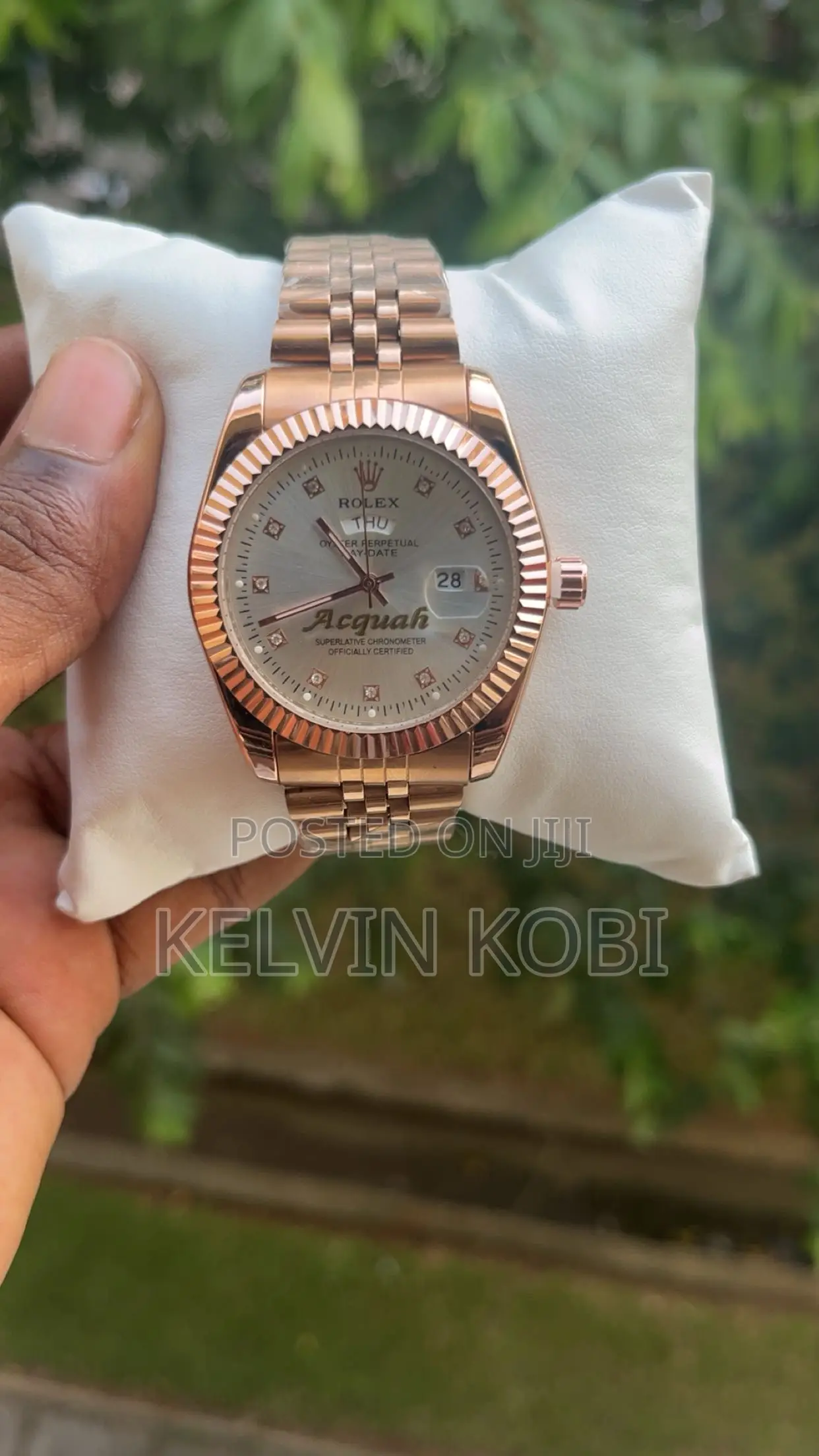 Rolex Style Stainless Steel Men’s Watch – Brand New