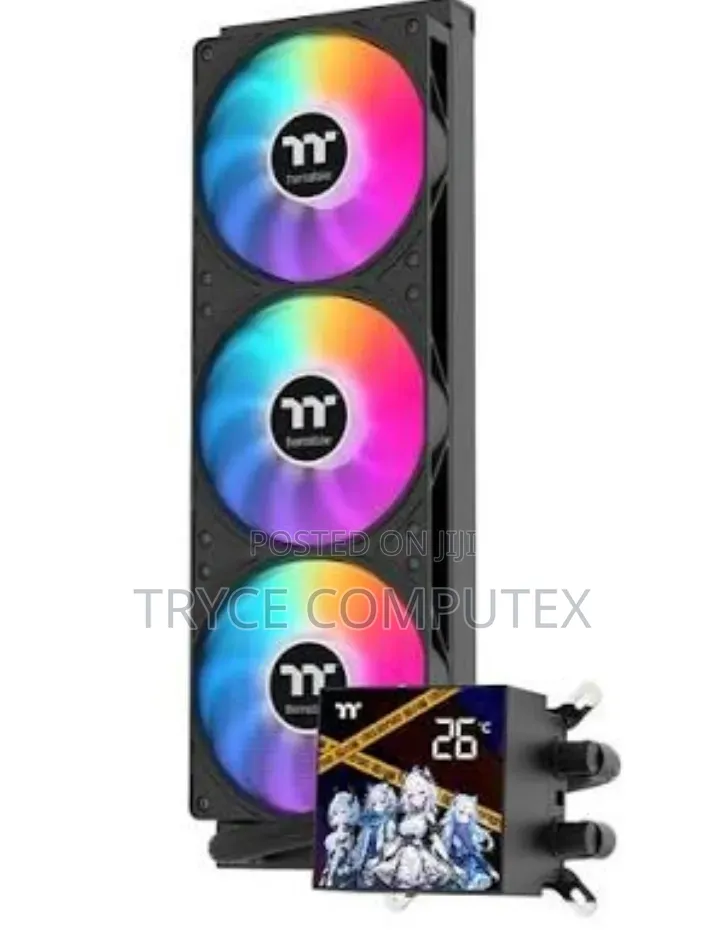 Thermaltake Steel Shadow With LCD Screen Liquid Cooler