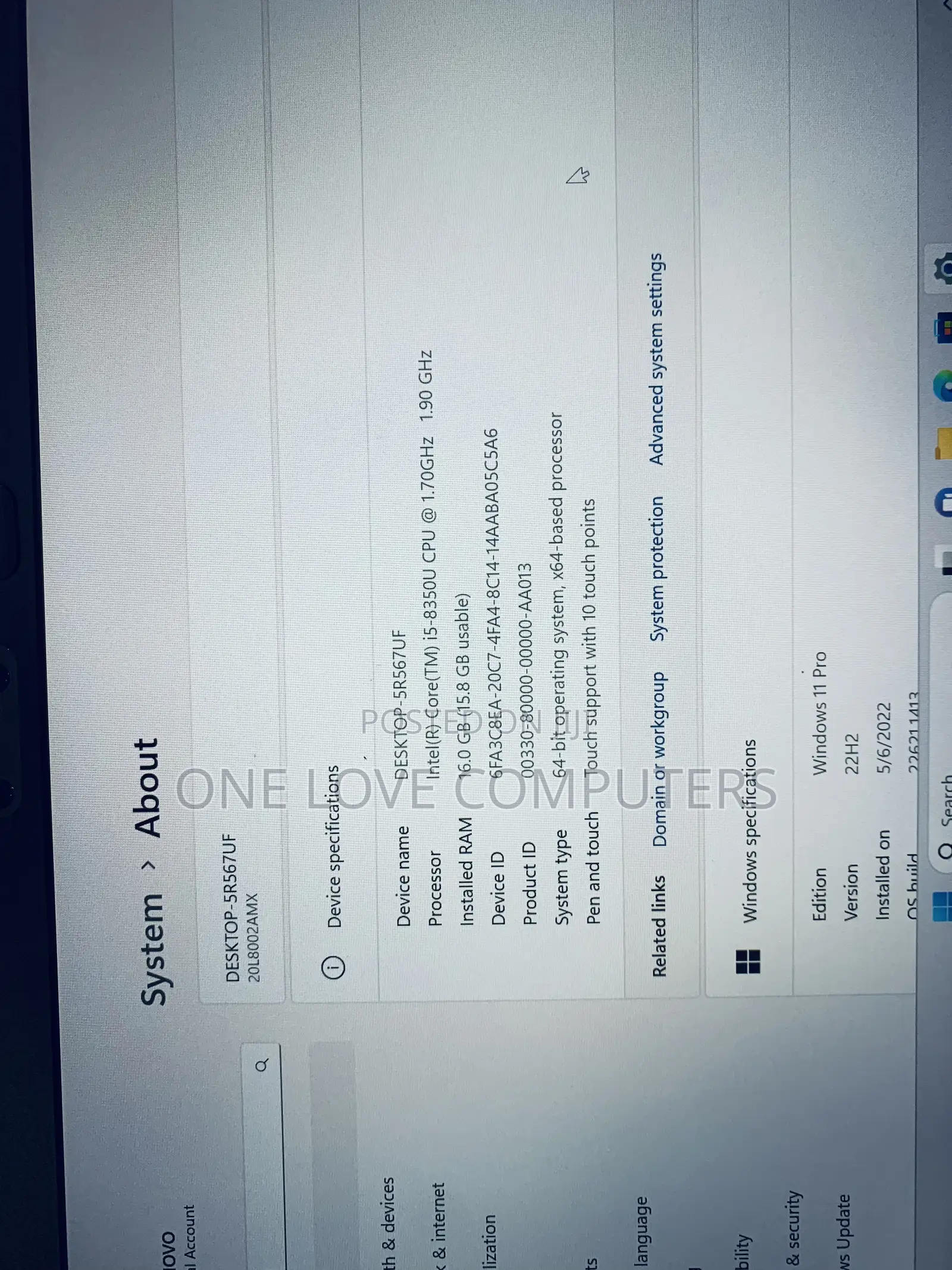 Laptop Lenovo ThinkPad T480s 16GB Intel Core i5 SSD 512GB