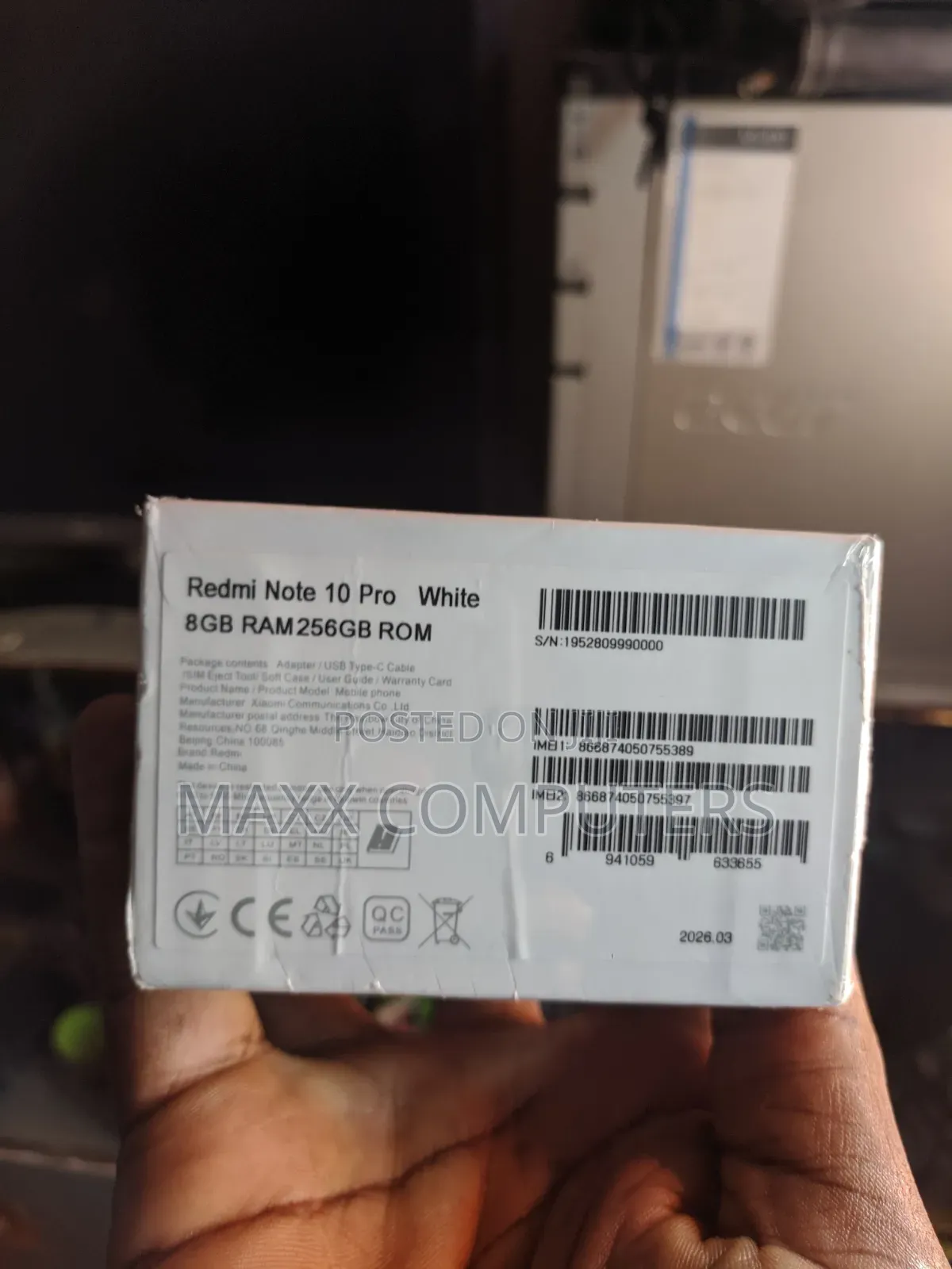 New Xiaomi Redmi Note 10 Pro 256 GB White