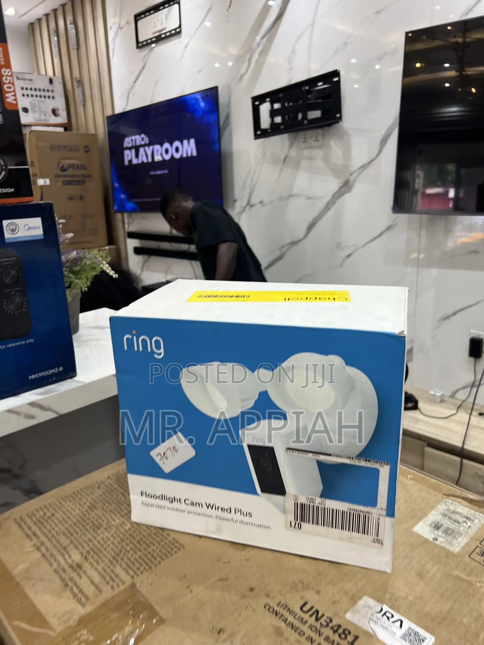 Get Ring Floodlight Smart Cam Wired Plus(2025 Model)White 
