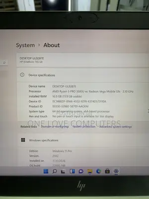 Laptop HP EliteBook 745 G6 16GB AMD Ryzen 5 SSD 256GB