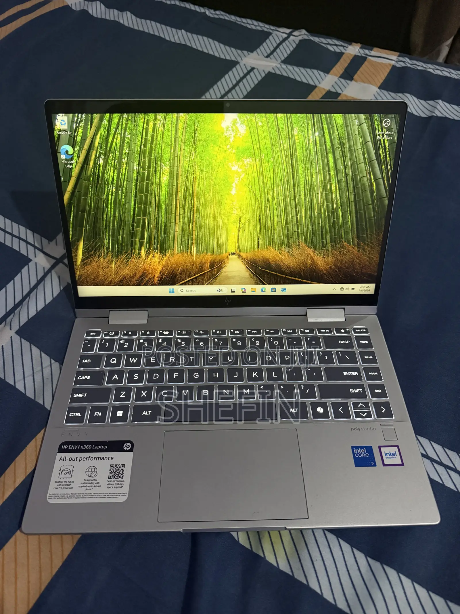 Laptop HP Envy 14 8GB Intel Core 5 SSD 512GB