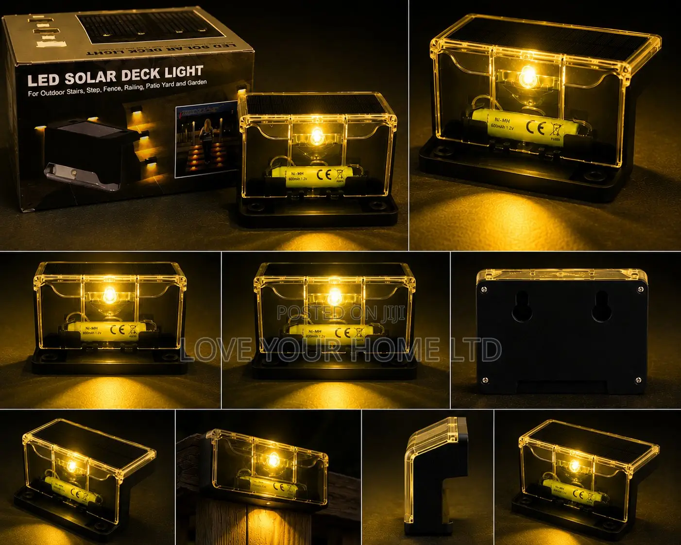 Waterproof Solar LED Deck Light – Outdoor Stair, Fence, Garden Etc