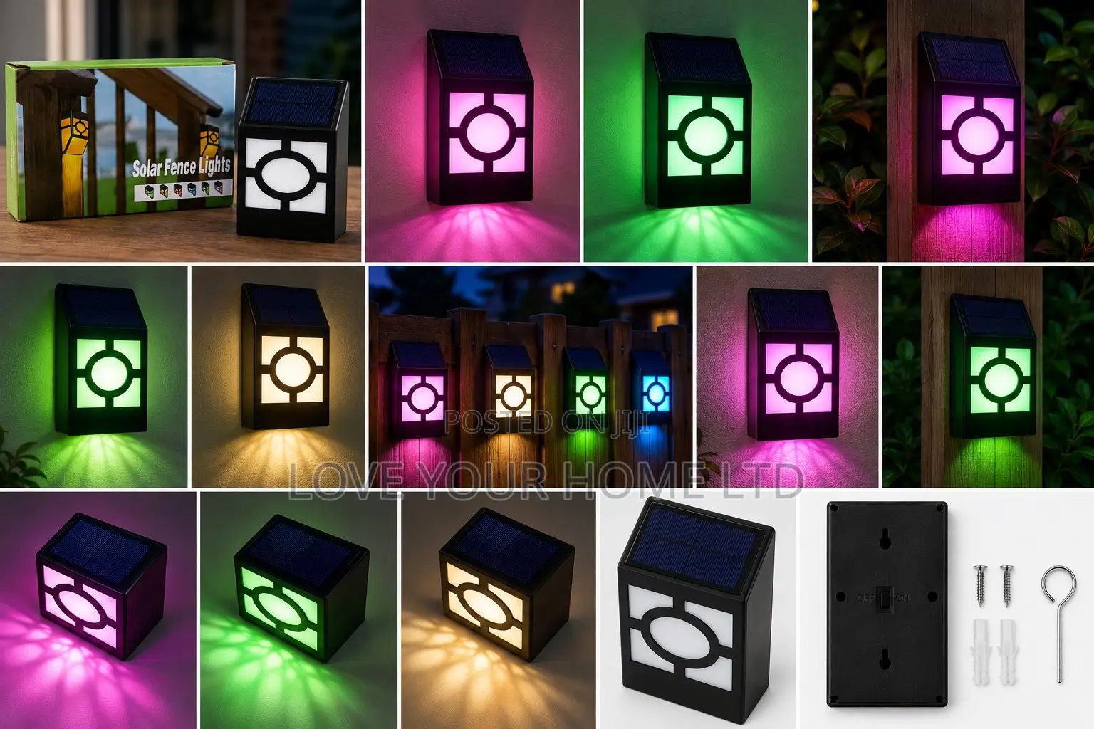 Solar LED Fence Light