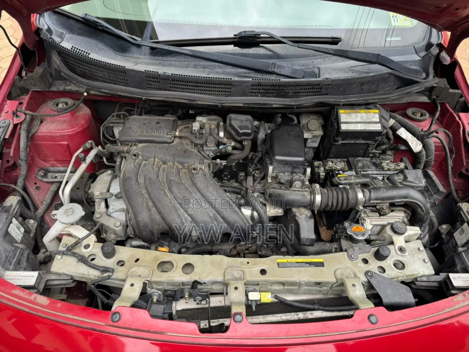 Nissan Versa 1.6 S 4dr Sedan (1.6L 4cyl 4A) 2015 Red