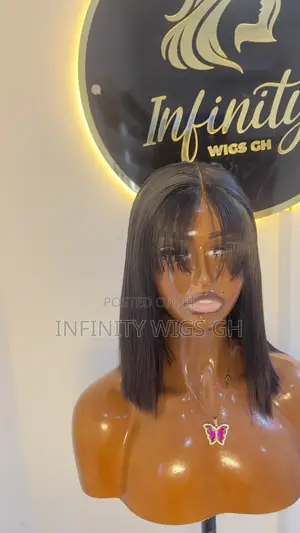 Fringe Wig Available Human Hair Double Drawn Unit