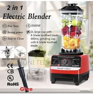 SILVER CREST 2L Industrial 8500W Food Crusher/Blender 2 in 1